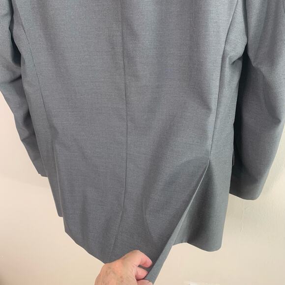 Michael Kors Size 40L Men's Sport Coat Blazer Jacket Gray Career Business - Picture 7 of 11
